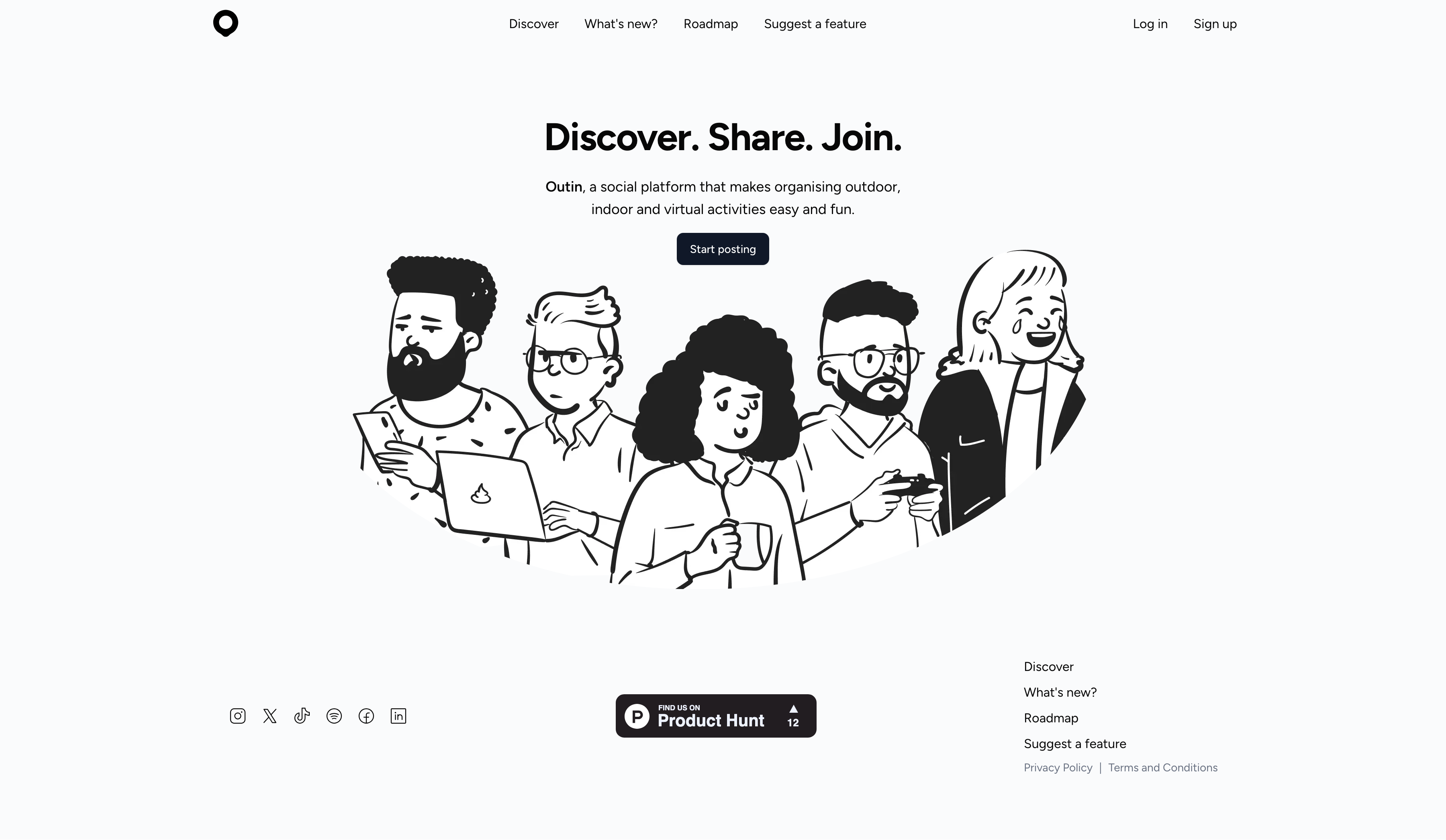 Outin - Social media platform for everything outing